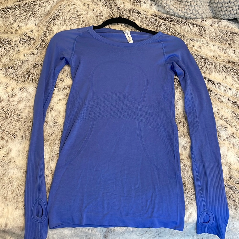 lululemon athletica Blue/Purple Long Sleeve Top